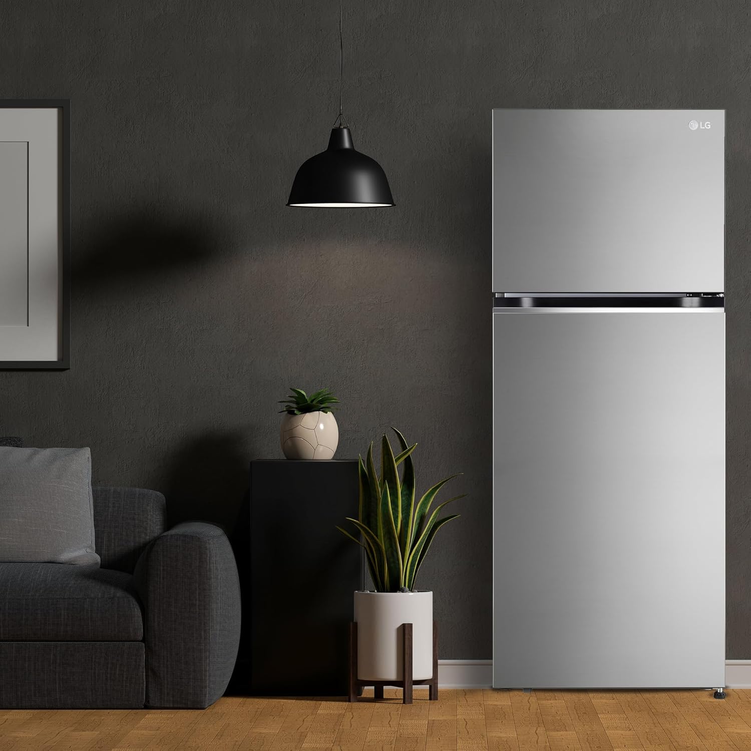 LG 322 L 2 Star Frost-Free Smart Inverter Double Door Refrigerator (GL-S342SPZY, Shiny Steel, Convertible & Multi Air Flow)